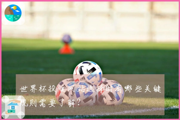 世界杯投注网站选择时有哪些关键规则需要了解？